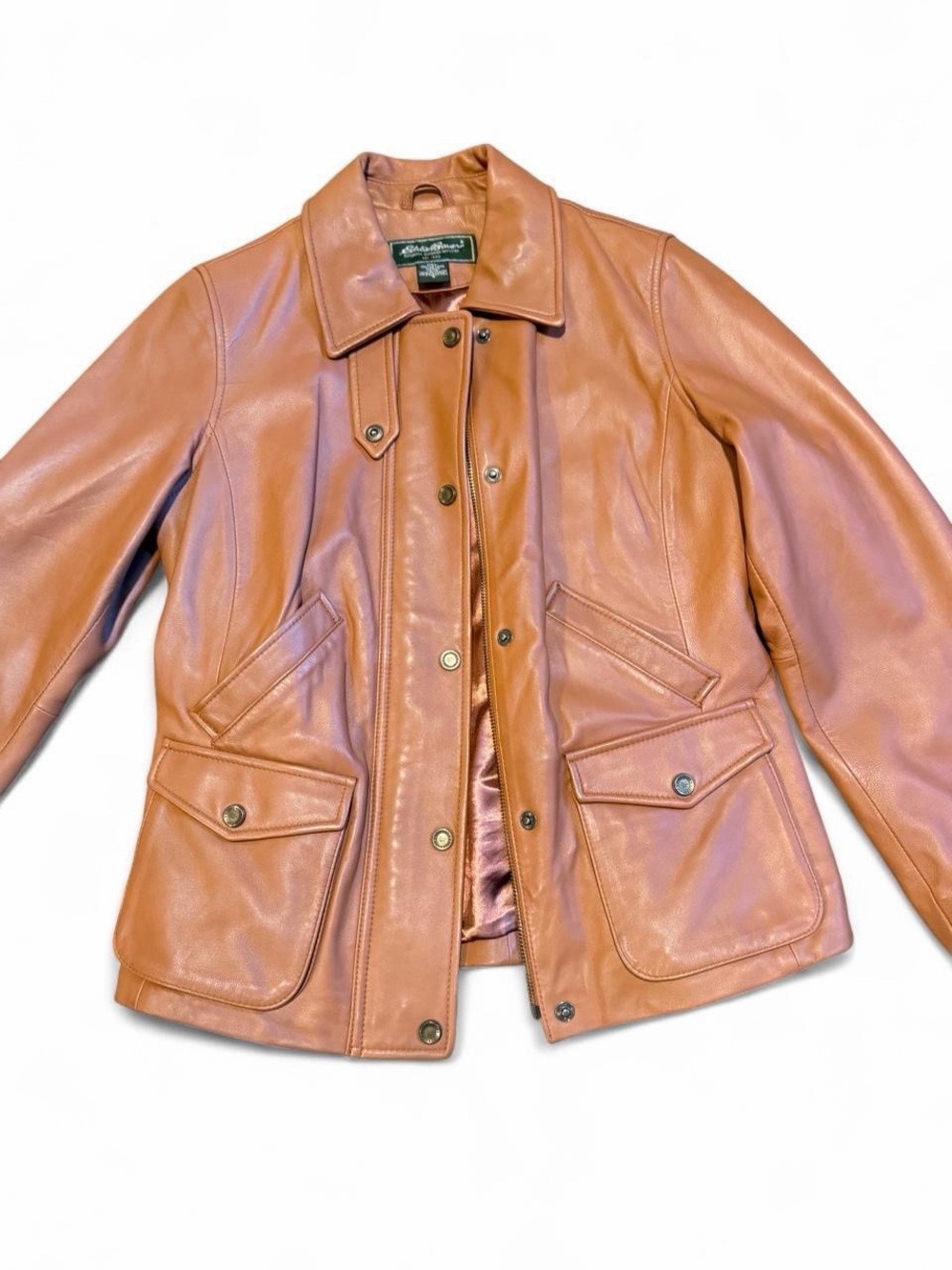 Genuine Leather Utility Jacket super soft size small